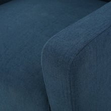 Dark Blue Canberra Fabric Armchair